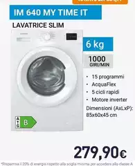 Indesit - IM 640 MY TIME IT Lavatrice Slim
