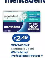 Mentadent - Dentifricio White Now/ Professional Protect +