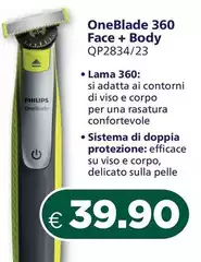Philips - OneBlade 360 Face + Body QP2834/23