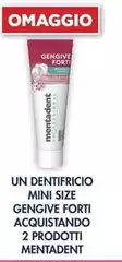 Mentadent - Un Dentifricio Mini Size