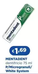 Mentadent - Dentifricio P/Microgranuli/White System