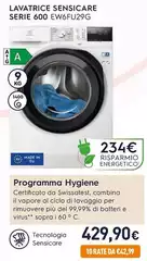 Electrolux - Lavatrice Sensicare Serie 600 EW6FU29G