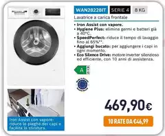 Bosch - WAN28228IT Serie 4 8 Kg Lavatrice A Carica Frontale