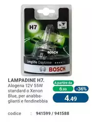 Bosch Lampadina H7.