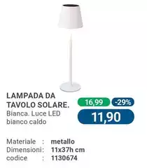 Kaemingk - Lampada Da Tavolo Solare.