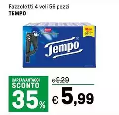 Tempo - Fazzoletti 4 Veli 56 Pezzi