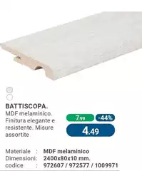Battiscopa. 