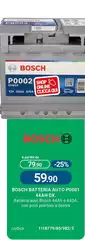 Bosch - Batteria Auto P0001 44AH DX.