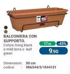 Elho - Balconiera Con Supporto. 