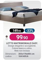 Letto Matrimoniale Easy. 