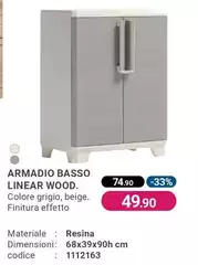 Armadio Basso Linear Wood. Armadio Basso Linear Wood.