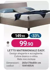 Letto Matrimoniale Easy. 