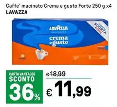 Lavazza - Caffe' Macinato Crema E Gusto Forte Lavazza - Caffe' Macinato Crema E Gusto Forte