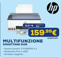 HP - Multifunzione Smarttank 5105