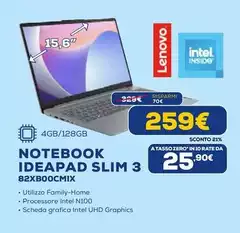 Lenovo - Notebook Ideapad Slim 3