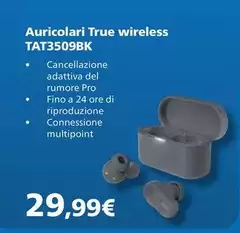 Auricolari True Wireless TAT3509BK