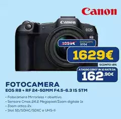 Canon - Fotocamera EOS R8+ RF24-50mm F4.5-6.3 IS STM Canon - Fotocamera EOS R8+ RF24-50mm F4.5-6.3 IS STM