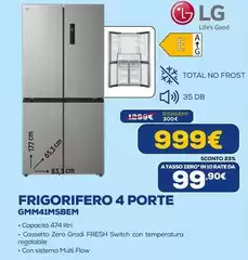 LG - Frigorifero 4 Porte Gmm41msbem