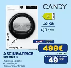 Candy - Asciugatrice GD 10N3B-S
