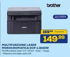 Brother - Multifunzione Laser Monocromatica DCP-L1640W