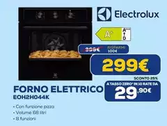 Electrolux - Forno Elettrico Eoh2h044k Electrolux - Forno Elettrico Eoh2h044k