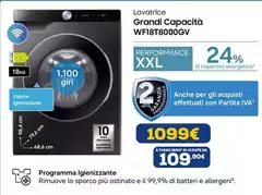 Lavatrice Wf18t8000gv