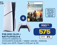 Sony - Ps5 Disc Slim + Battlefield 6