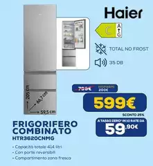 Haier - Frigorifero Combinato HTR3620CNMG