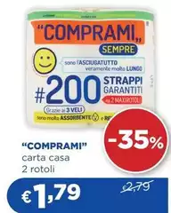 Comprami - Carta Casa 2 Rotoli