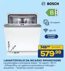 Bosch - Lavastoviglie Da Incasso SMH4EVX09E