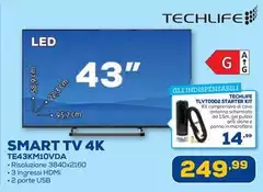 Smart Tv 4k Te43k10vda
