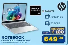 HP - Omnibook 3 15-FN0006NL