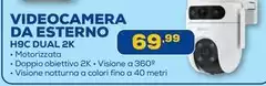 Dual - Videocamera Da Esterno H9C  2K