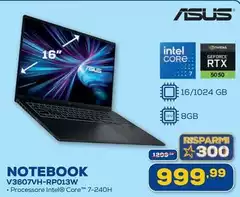 Asus - Notebook V3607vh-rp013w