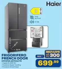 Haier - Frigorifero French Door HFR3718 ANTRACITE