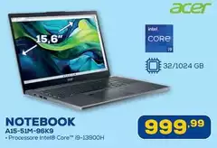 Acer - Notebook A15-51M-96K9