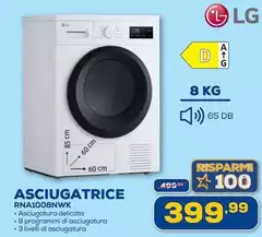 LG - Asciugatrice RNAL0008NWK LG - Asciugatrice RNAL0008NWK