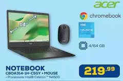 Acer - Notebook CBOA314-IH-C5GY + MOUSE