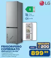 LG - Frigorifero Combinato GBB532A2APY SILVER