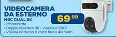 Ezviz - Videocamera Da Esterno H9C Dual 2K