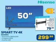 Hisense - Smart Tv 4K 50A69Q