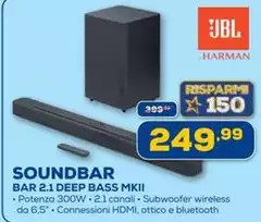 Jbl - Soundbar Bar 2.1 Deep Bass MKII