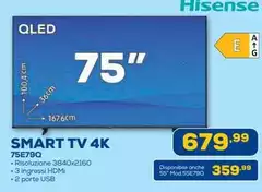 Hisense - Smart Tv 4K 75E79Q