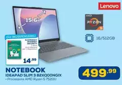 Lenovo - Notebook Ideapad Slim 3 82XQ00NGIX