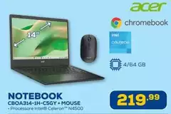Acer - Notebook CBOA314-1H-C5GY + Mouse
