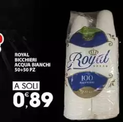 Royal - Bicchieri Acqua Bianchi