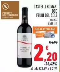 Feudi del sole - Castelli Romani DOC Feudi del sole - Castelli Romani DOC