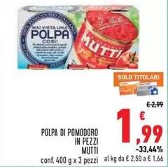 Mutti - Polpa Di Pomodoro In Pezzi