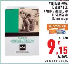 Cantina morellino di scansano - Vino Maremma Toscana DOC Cantina morellino di scansano - Vino Maremma Toscana DOC