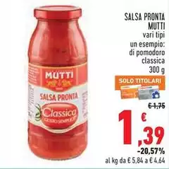 Mutti - Salsa Pronta